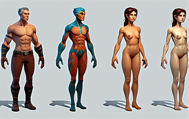**

A character design portfolio showing a side-by-side comparison. On the left, a poorly designed character with clashing colors, disproportional body, and generic features. On the right, a refined character with a harmonious color palette, balanced proportions based on anatomical understanding, and unique personality traits derived from a well-developed backstory. Show the character on the right engaged in a pose that reflects their personality. The portfolio highlights "Character Design Improvement."

**