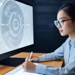 캐릭터디자인 직무에서 성공적인 커리어 전략 - **Prompt for "Embracing AI: From Worry to Co-creation":**
    "A talented female character designer,...
