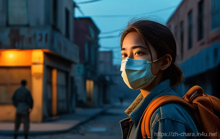 캐릭터디자인 실기 시험 대비 체크리스트 - **Prompt:** A young, introverted female scavenger stands alert in a desolate, resource-scarce, post-...