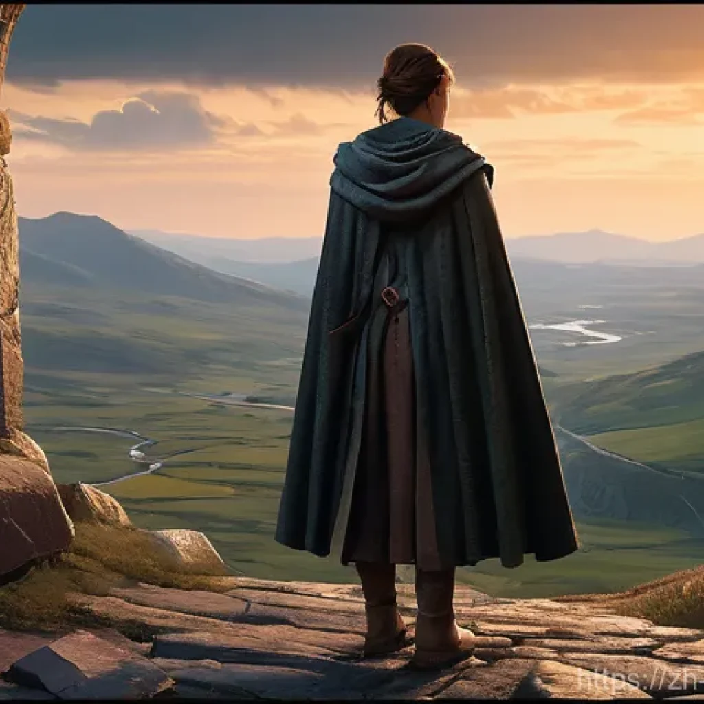 캐릭터디자이너가 피해야 할 실수 - **Prompt 1: The Resilient Wanderer's Reflection**
    A full-body digital painting of a female adven...