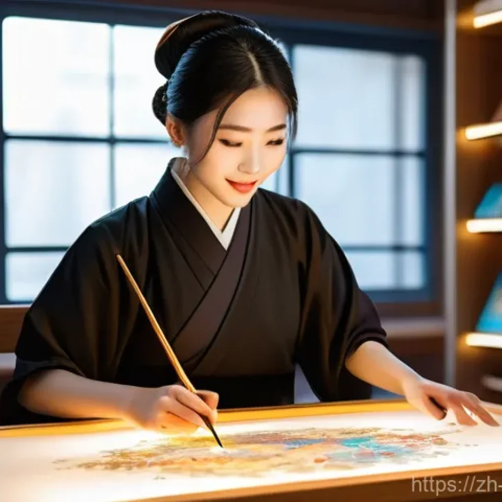 캐릭터디자인 자격증과 관련된 최신 규정 - **Prompt: The Certified Masterpiece - A Guofeng Designer's Triumph**
A highly skilled, determine...