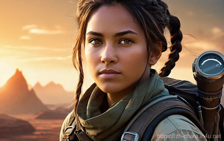 캐릭터디자인과 게임 그래픽의 차이 - **Prompt: The Resilient Explorer**
    A determined female explorer, mid-shot, around 25 years old, ...