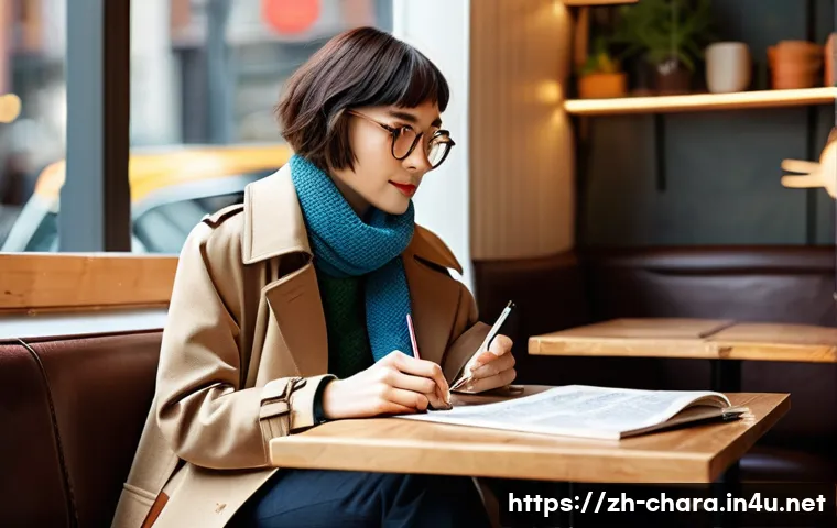 캐릭터디자인 자격증 필기 시험 준비 요령 - **Prompt: Observational Character Study in a Vibrant City Cafe**
    A focused character designer, f...