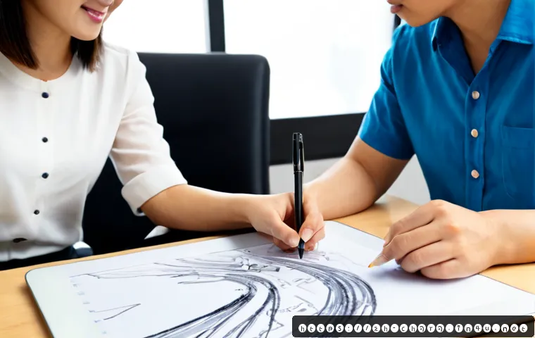 캐릭터디자인 자격증 취득 후 직무 변화 사례 - Photorealistic career-transition scene, a certified character designer in a bright modern studio pre...